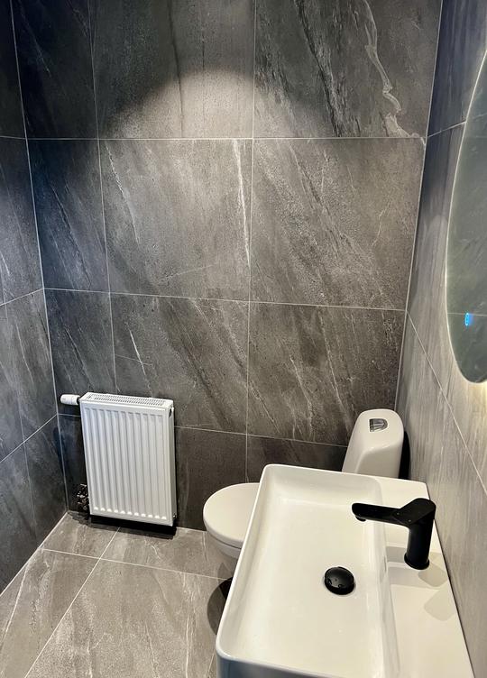 Badrumsrenovering.
