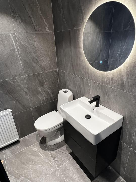 Badrumsrenovering.